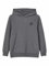 NAME IT Jungen Kapuzenpullover aus Bio-Baumwolle Dark Grey Melange 116