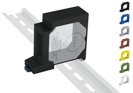 Hutschienenhalter / Adapter Single für Zigbee-Aktor DIN Rail bracket (35mm) (Schwarz)