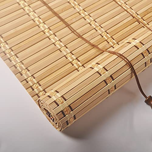 Jolan Stores Extérieurs en Bambou,Store À Rouleau en Bambou Naturel,Rideau Romain Respirant,Store Enrouleur pour Balcon/Jardin,faciles À Installer,W×H-130x200cm/51x78.5in