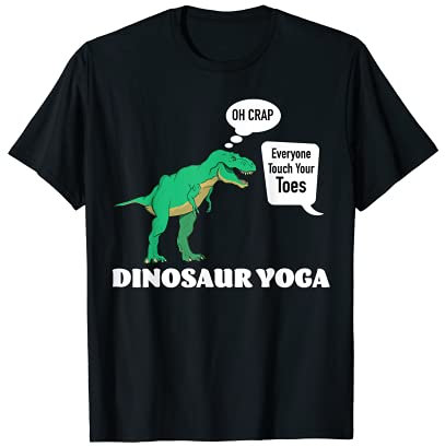 T-Rex Dinosaurier Yoga Touch Your Toes Tyrannosaurus T-Shirt