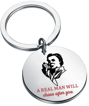Halloween-Gruseliges Horror-Geschenk, Slasher-Schlüsselanhänger, Horror-Film-Fans, Geschenk für Frauen, chase after you, Metall, N.A.,