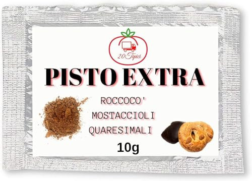 Pisto Extra per Roccocò E Mostaccioli 10g - Prodotto Artigianale Mix di Spezie per Dolce e Salato - Cannella,Chiodi di Garofano, Noce moscata, Coriandolo- Plum cake, Muffin