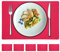Tischset 6er Set pink De Luxe | Filz 45x30cm runde Ecken abwaschbar | Tischdekoration Platzset (1 x 6er Set Tischset pink)