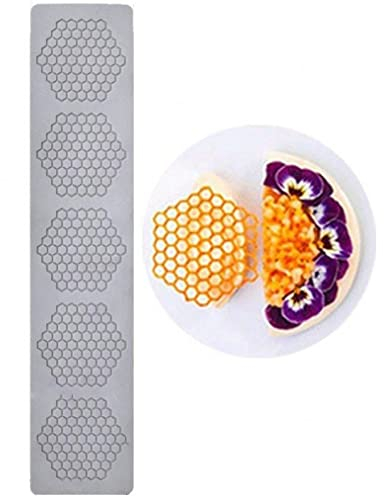 Vepoty Kuchen Fondant Form 1 Pc Wabenform Prägienmatten Schokoladenschimmel Wiederverwendbare Spitzen Silikonform Für Kuchendekoration