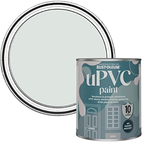 Rust-Oleum Grey uPVC Door and Window Paint In Satin Finish - Library Grey 750ml