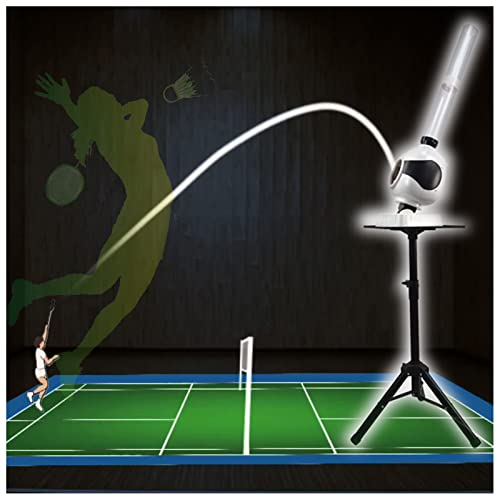 REOTEL Automatisches Badminton Trainingsgerät Badmintonmaschine, Tragbare Ballmaschine, Federball Roboter, Pitching Trainer Badminton Werfer Ausrüstung für Eltern und Kinder Garten Hinterhof