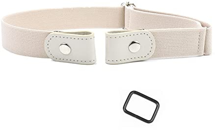 Yurosiay Damen Schnallenfreier Gürtel Ohne Schnalle Elastischer Gürtel Unsichtbarer Gürtel Damen Verstellbarer Keine Schnalle Gürtel Stretch Gürtel Damen für Jeans Hosen Kleid Schwarz