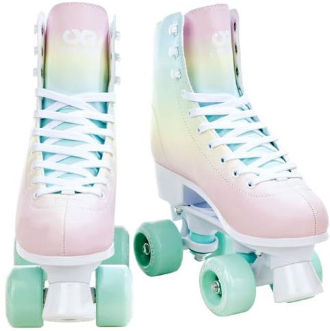 Croxer Rollschuhe Roller Skates Alessa (Rainbow, 40(26cm))