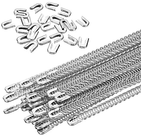 PATIKIL 24 Pcs Metal Steel Spiral Corset Boning, Metal Boning with 24 Steel Boning Tips Structure and Form for Sewing Corset