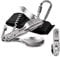 ZIMAIC Camping Cutlery, 5 in 1 Cutlery Set Multitool Portable Stainless Steel Spoon, Fork, Knife & Bottle Opener Combo Set, Outdoor Detachable Tableware Utensil-Travel, Backpacking