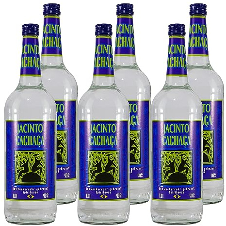 Jacinto Cachaca Zuckerrohr Spirituose (6 x 1,0L)