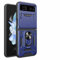 WBWONE Coque pour Motorola Moto Razr 40, Housse Antichoc TPU/PC Étui ave Anneau Rotation et Couvercle de Caméra Coulissant, Noir