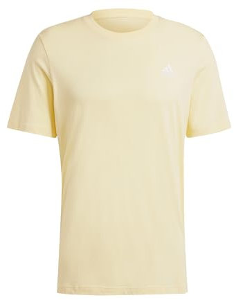 adidas Herren Essentials Single Jersey Embroidered Small Logo Tee, Almost Yellow F22, L