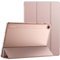 JETech Funda para Samsung Galaxy Tab A9+ / A9 Plus 11 Pulgadas 2023, Carcasa Slim Translúcida Respaldo Trifold Folio Soporte Protectora Tableta, Auto-Estela/Sueño (Oro Rosa)