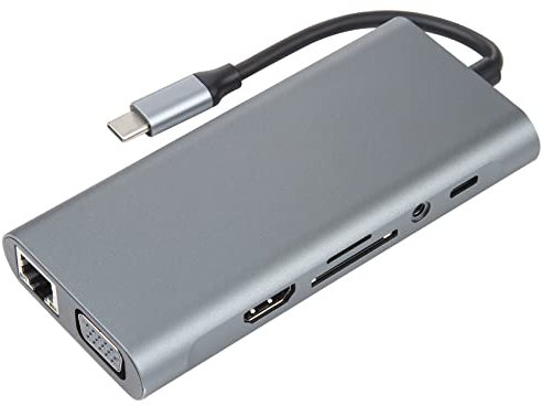 ZZjingli 11 in 1 USB-C/Type-C to USB Docking Station HUB Adapter