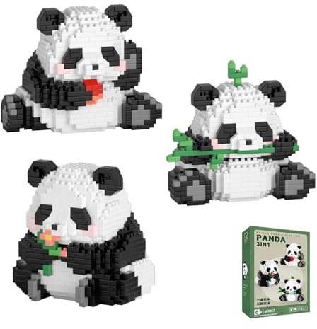 XINTANGXIA 720 Pièces Blocs de Construction Briques de Construction Panda Mini Brique Figure Jouets pour Adultes Enfants, Filles Et Garçons 8 Ans