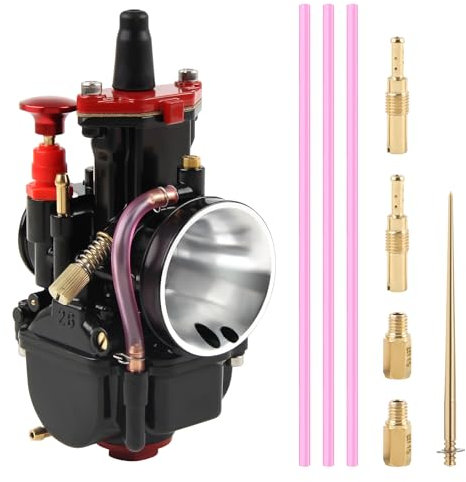 DOCAS PWK 24mm Carburatore per universale 50 cc a 100 cc Dirt Bike Motocross Motorcycle Scooter ATV Quad - Nero