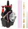 DOCAS PWK 24mm Vergaser für universelle 50 cc bis 100 cc Dirt Bike Motocross Motorcycle Scooter ATV Quad - Schwarz