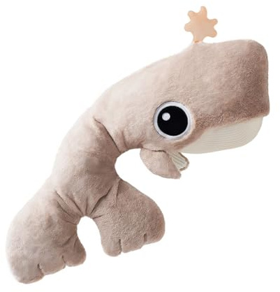 Topbright SchlafGut Wal (Kuscheltier ab 0+ Monate, Weiß & Grau, 67 x 17 x 36 cm Teddybär) 1292182024de0002