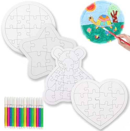 Tcnzdy Puzzle Selber Gestalten,4 Zufällige Karten Jigsaw Puzzle, Personalisiertes Puzzle Entwerfen Sie Selbständig Puzzles Kreative Puzzles Und Puzzles, Diefähigkeiten Fördern