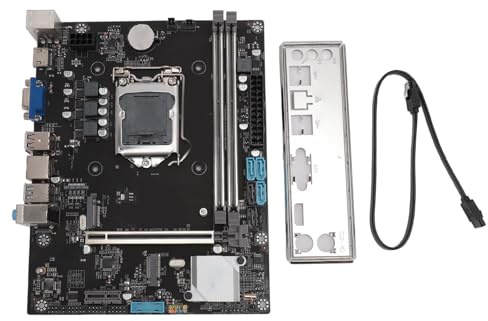 Placa Base para Computadora con CPU LGA1150, Placa Base de Escritorio 2 DDR3 con Interfaz VGA y USB3.0, Placa Base B85M K Tarjeta Gráfica PCIEX16 Expandible para PC
