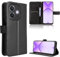 Rojeuinn Funda de Fibra para OPPO A40/A40m/A60 5G Estilo Cartera con Flip, Carcasa Protectora función de Soportey Ranura para Tarjetas, Cierre Magnético Case, Negro