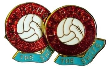 Football Coloured Enamel Cufflinks Aldershot