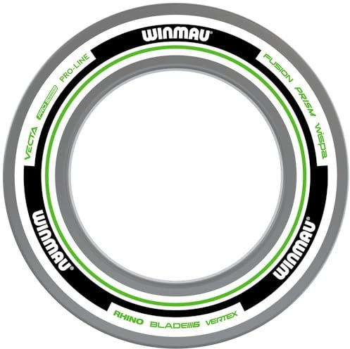WINMAU Dartscheibe Schutzring – Advance Weiß & Grün Dart Surround