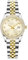 SHENGKE Women's Crystal akzentuiert mit soliden Legierung Stahlband Uhr Elegantes Kleid Quarz Kalender Uhren für Frauen (Silber-Gold)
