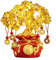 WANGHAI-666 Money Tree Feng Shui-Geldbaum, Kristall-Geldbeutel, Feng Shui-Baum, Bonsai-Stil, natürlicher Kristall-Geldbaum for Heimwerker, Zuhause, Büro, Party-Dekoration Feng Shui Decor Tree(Mittel)