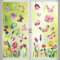 9 Blätter Fensterbilder Frühling Sommer, Selbstklebend Doppelseitig Fenstersticker Bunt Schmetterling Blumen, Schmetterlinge Fensteraufkleber Fensterdeko für Kinderzimmer Kinder