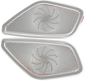 DZSJUNCHENSM Auto Innen Zubehör Für Mercedes Für Benz GLC X254 2023 Tür Lautsprecher Panel Hochtöner Grille Abdeckung Edelstahl Aufkleber Innen Autoinnenraum Zubehör