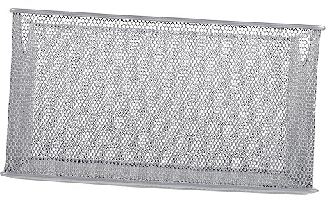 DECHOUS Metal Cd Storage Box Narrow Wire Basket Decorative Organizer for Dvd Storage in Living
