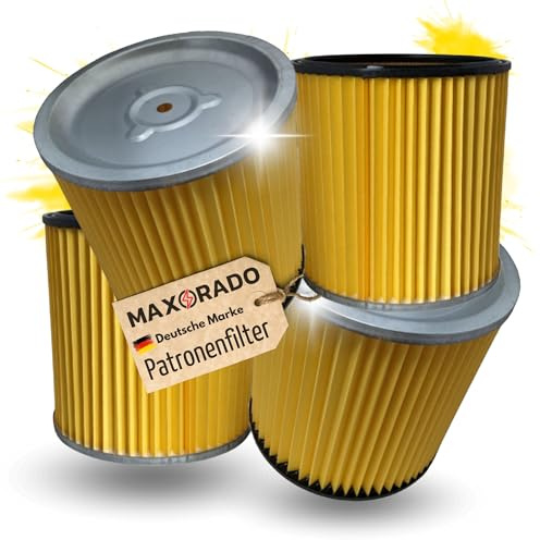 Maxorado 4 Stück Patronenfilter Filter kompatibel mit Kärcher K 2001 K 2201 K 2901 K 3000 Plus NT 301 - Ersatz für 6.414-354.0 I 1.819-121.0 I Ersatzfilter K 2901