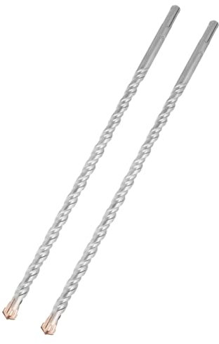 Hilpaty Hammerbohrer SDS Plus Betonbohrer 12x350mmx2, Professionell Steinbohrer mit 4 Hartmetall Schneiden für Bohren in Stein, Beton, Naturstein, Ziegelmauer