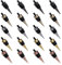 Agwuoetr 20Pieces Blank Bottle Stopper Bottle Stopper with Threaded Post for Wood Turning DIY Project
