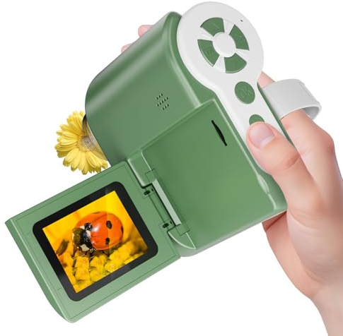HUTACT Handy Digitales mikroskop für Kinder: 1000-faches Tragbares Mikroskop Kamera mit 4K-2,0-Zoll-LCD-Bildschirm für Outdoor-Schule - Edu Science Kits Geschenke ab 8-12 Jahren (Grün)