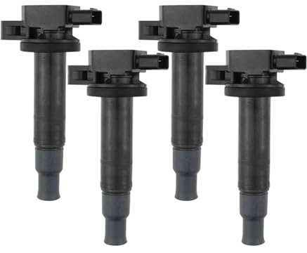 4Pcs Zündspulen Pack Ersatz Kompatibel Für Toyota Echo Prius Yaris XA XB I4 1,5 L 2000-2005 1NZ-FE 9091902240 UF316
