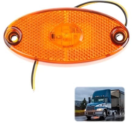 EuSupNova Begrenzungsleuchten Anhänger 12V LED Seitenmarkierungsleuchte | Schraubanschluss, Kompatibel mit Anhänger, Kompatibel mit Wohnwagen, Kompatibel mit Nutzfahrzeuge, LKW, Kfz und Traktor