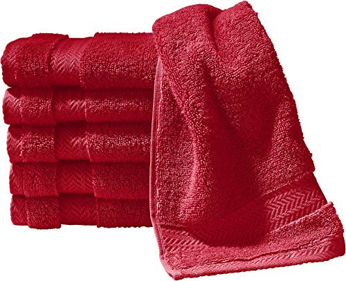 Erwin Müller Gästetuch Friedrichshafen 6er- Pack, 100% Baumwolle rot Größe 30x50 cm - Premium-Qualität, unvergleichlich saugfähig, hautsympathisch, formstabil (weitere Farben)