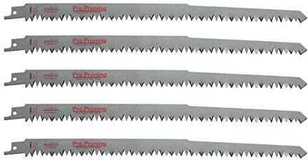 Caliastro 12-Inch Wood Pruning Saw Blades for Reciprocating/Sawzall Saws - 5 Pack