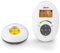 Alecto DBX-125 DECT Babyphone mit Full ECO-Modus und Display - Audio Babyfon mit VOX-Funktion - Wiederaufladbare Batterie und Audio-Kontrollleuchten - Weiß/anthrazit
