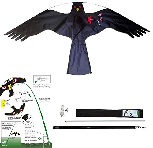Birds Repellent Vogelscheuche Vogelschreck Kite Simulierte Hawk Flash Reflective Scare Vogel-Scarer-Gerät für Garden Farm (4 Meter)