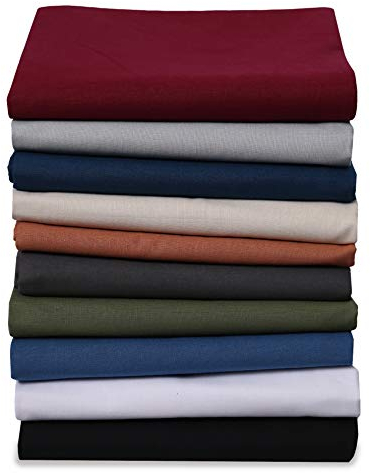 Renforce Bettlaken Haustuch aus 100% Baumwolle ohne Gummizug, Größe: 140 x 200 cm, Farbe: Bronze