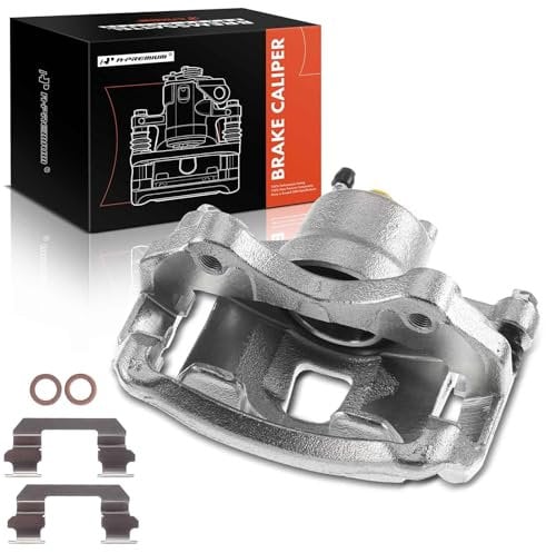 A-Premium Disc Brake Caliper Assembly with Bracket Compatible with Nissan Models - Versa 2009 2010 2011, 1.6L - Front Left Driver Side
