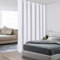 BONZER Extra breiter Raumteiler-Vorhang, Trennwände, totale Privatsphäre, Wandverdunkelungsvorhänge für Gemeinschaftszimmer, 244 x 304 cm, 1 Paneel, grauweiß