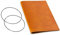 A5, revolutionäres, nachhaltiges X17-Konzept für Notizbuch, Personal Organizer und Terminplaner/Hülle für 1 Heft! Belgisches Leder hell- braun, cognac, Made in Germany, 17 Jahre Garantie*
