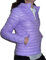 Giacca 100 grammi Leggera Foderata Avvitata Ecologica Piumino Trapuntino Cappuccio Mezza Stagione Donna Ragazza Moda (XXL 48 IT Donna, Lilla)