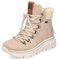 Rieker Donna Stivali 48034, Signora Stivali Invernali,Soletta Removibile,Idrorepellente,riekerTEX,Stivali Allacciati,Tex,Marrone (Braun / 20),40 EU / 6.5 UK