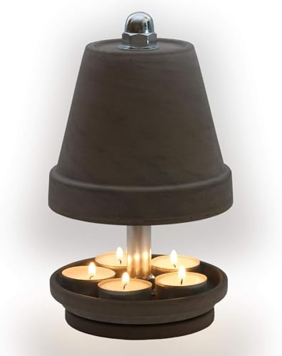 HP TLL Serie NTS · 4 Größen wählbar Granit Weiß. Teelichtlampe Teelichtofen (M, Basalt/Schwarz/Black)